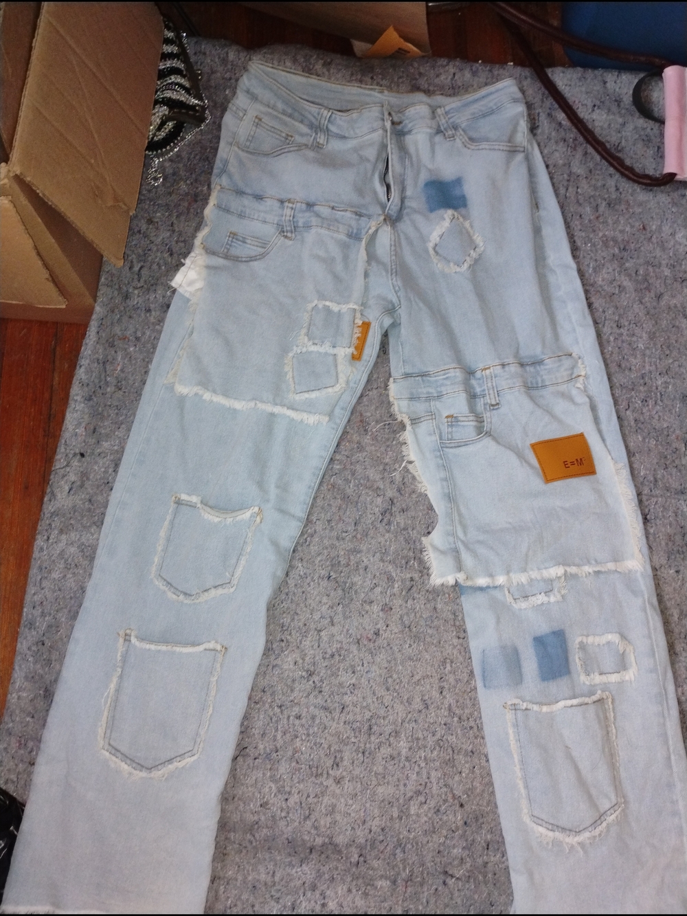 Light Blue Patchwork Women’s Jeans
